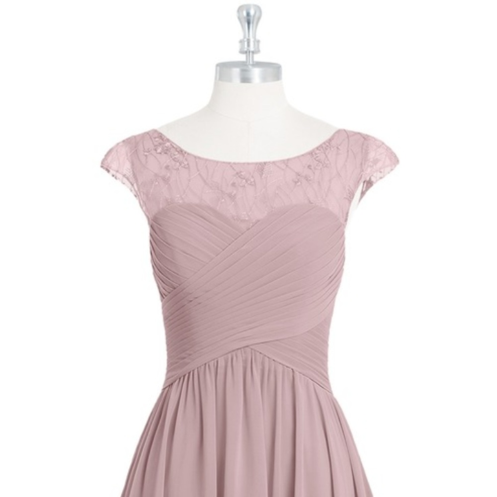 Azazie Betty bridesmaid dress in Vintage Mauve